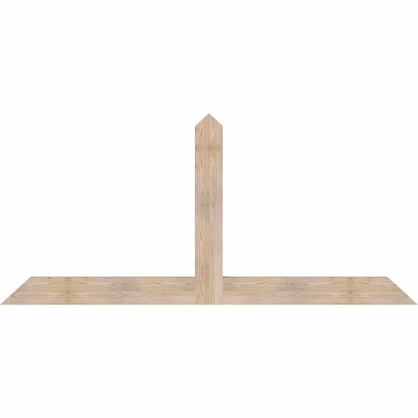 Ekena Millwork Portland Smooth Timber Gable Bracket, Douglas Fir, 84"W x 38"H x 3 1/2"D x 5 1/2"F, 11/12 Pitch GBW084X38X0406POR00SDF - main